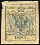 Stamp of Austria » 1850 Issue 1kr to 9kr Exhibition reprints for the 1881, 1890 