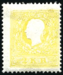 Stamp of Austria » 1859 Issue 1859 2kr yellow, 3s green, 5s rose, 10s brown and 