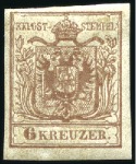 Stamp of Austria » 1850 Issue 1850 1kr to 9kr two complete sets, mint, showing b