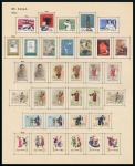 1959-1963 Old-time collection on large hand-drawn album pages