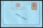 1886-1952 Postal Stationery: Collection of the UPU unused stationery incl. SPECIMEN overprints