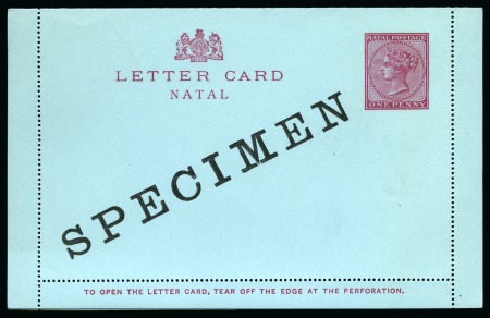Stamp of South Africa » Natal 1884-1909 Postal Stationery: Collection of the UPU unused stationery incl. SPECIMENS