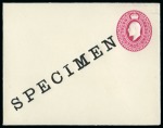 1884-1909 Postal Stationery: Collection of the UPU unused stationery incl. SPECIMENS