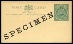 Stamp of Antigua & Barbuda 1884-1952 Postal Stationery: Collection of the UPU unused stationery incl. SPECIMENS