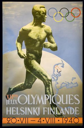 Stamp of Olympics » 1940 Helsinki (Cancelled) 1940 Helsinki original official poster in French