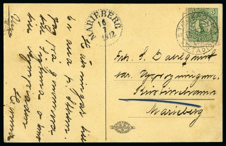 Stamp of Olympics » 1912 Stockholm » LBR. / STADION Cancels 17th DAY: 1912 (Jul 15) "STOCKHOLM / LBR. / STADION" special cancel