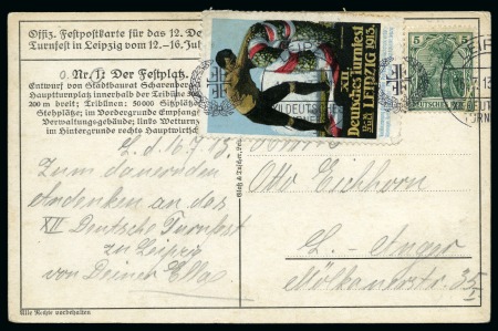 1913 Deutsche Turnfest collection written up on album pages