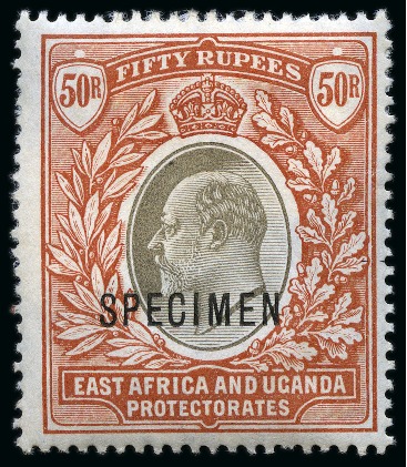 Stamp of Kenya, Uganda and Tanganyika » Collections 1898-1921 Old-time collection on eight large hand-drawn