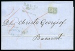 Braila - Ibraila : 1862 Fully paid cover from Braila to Bucharest 