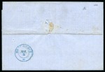 Braila - Ibraila : 1862 Fully paid cover from Braila to Bucharest 