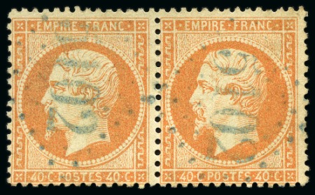 Stamp of Romania » Romania Austrian Levant Post Offices » French Levant Post Offices Tulcea = Tulscha ; 1862 issue Napoleon III pair 40 c
