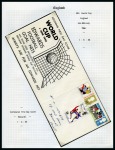 1966 WORLD CUP: Fantastic collection of stamps, covers, autographs and memorabilia in 3 albums