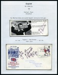 Stamp of Topics » Sport and Games » Football 1966 WORLD CUP: Fantastic collection of stamps, covers, autographs and memorabilia in 3 albums