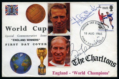 1966 WORLD CUP: Group of signatures from the England World Cup winners