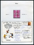 1978 WORLD CUP: Collection written up in 2 albums incl. autographs, stamps, covers, postcards, publicity, etc.
