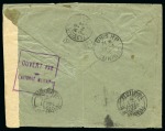 1916, "FEE PAID" of Mecca: Censored envelope from Mecca