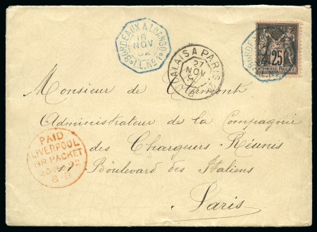 1859-1934 Lot de 35 lettres/cartes postales avec cachets