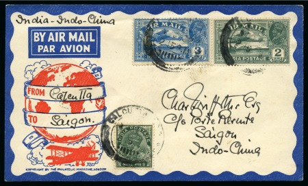 Stamp of India 1932 (Oct 1) Calcutta-Saigon airmail