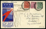 1933 (Dec 23) Imperial Airways Tavoy-Limbe airmail