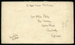 1918 OFS (One Field Service) cover sent by H. St. John Philby from Riyadh (1.8) via "KOWEIT"