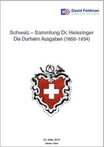 Stamp of Auction catalogues » 2019 Specialised Switzerland Catalogue - Dr. Heissinger Collection 