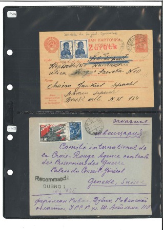 RUSSIAN TO RED CROSS: Selection of covers from Rus