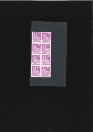 1948 Bi-zone, Buildings 90c lilac in imperforate v