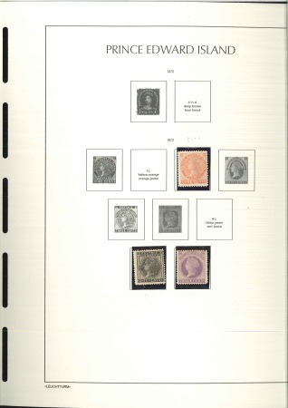 PROVINCES: 1860-1932, Small collection on hingeles
