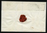 FIRST DAY USAGE

1852 Small neat folded entire f