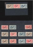 1922-23, Seahorse mint selection with various over