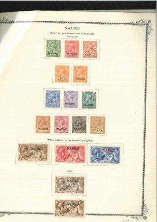 1916-37, Basically complete mint collection on pag