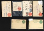 1918-23, Overprinted postal stationery collection 