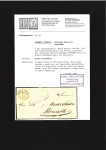 Stamp of Switzerland / Schweiz » Sitzende Helvetia Ungezähnt » III. Periode, dünnes Seidenpapier 5Rp mattgraubraun, klar entwertet SPLÜGEN 18/10 57