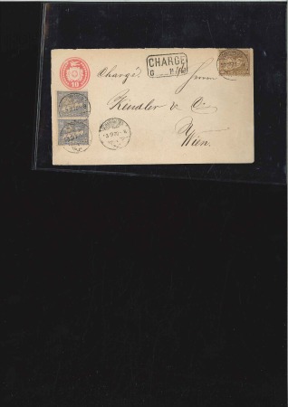 Stamp of Switzerland / Schweiz » Sitzende Helvetia Gezaehnt » Destinationen OESTERREICH 1867-75: Sechs Belege mit versch. Fran