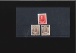 3k red with DOUBLE PRINTING never hinged and 1916 