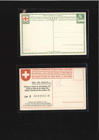 Stamp of Switzerland / Schweiz 1920-39, Lot 31 Bundesfeierkarten, einige bessere 