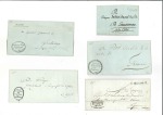 Stamp of Switzerland / Schweiz » Vorphilatelie 1799-1825 ROMANDIE: Sechs Faltbriefe mit u. a. amt