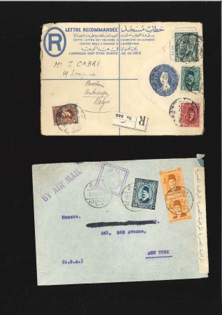 Group of 25 covers with Fouad Second Portrait fran