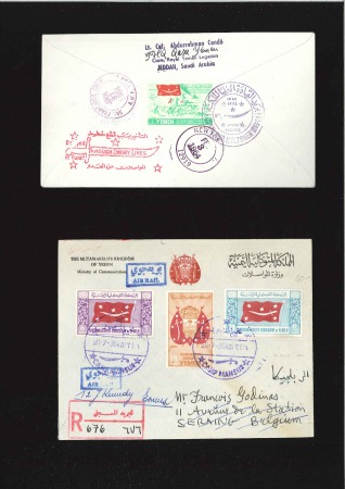 1949-68, 34 covers with a wealth of frankings and 