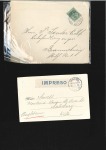 1900-14, Colllection of 46 covers on pages, plus 2