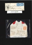 Stamp of France 1856-62, 8 lettres chargées avec Empire ND dont 20