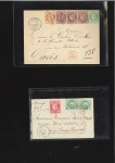 Stamp of France 1873-75, 17 lettres chargées au tarif du 01.02.187