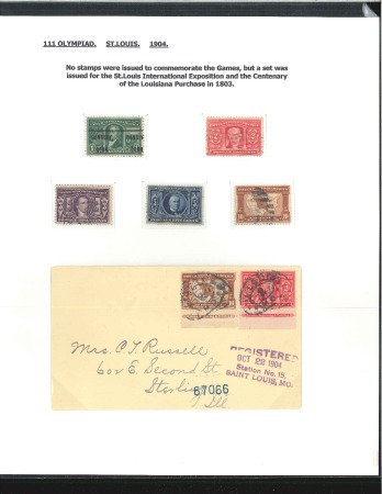 1904 St. Louis World's Fair group incl. 9 covers/c