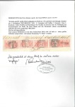 Stamp of Hungary 3Kr rot Handpapier Type I in waagrechten Achterste