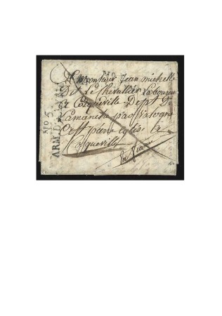 1810 No.5 ARM.D'ILLYRIE, 2-line postmark on letter
