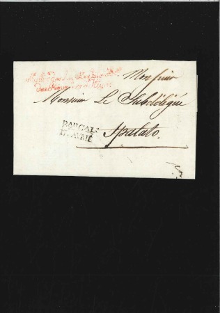 Stamp of Austria » Pre-Stamp Letters and Documents 1813 Bau Gal 17.AVRIE on cover to Spalato, fine & 