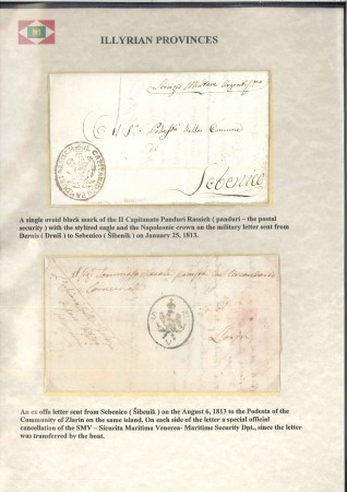 1813 Group of 4 official covers mostly civil autho