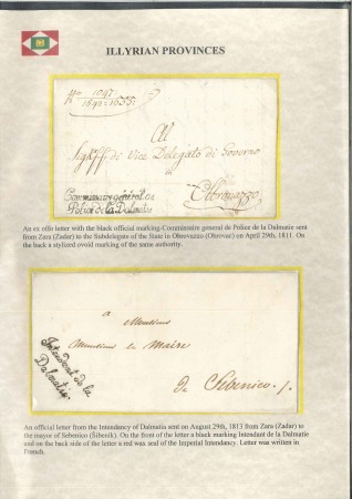Stamp of Austria » Pre-Stamp Letters and Documents 1811-1813 Group of 4 official covers, police or ci