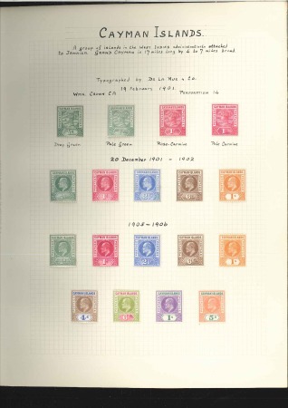 COLLECTIONS: 1900-09, Mint selection incl. 1900 se