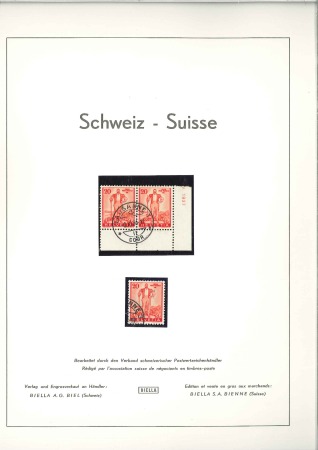 Stamp of Switzerland / Schweiz 1939-94, PRO PATRIA, Sehr gut ausgebaute gebr. und